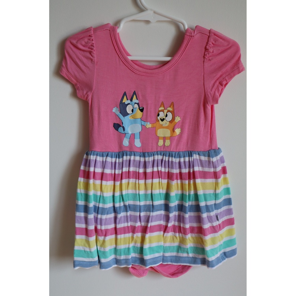 Little Sleepies Bluey & Bingo Skirted Bodysuit 12-18 Months